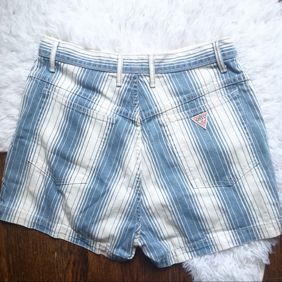 striped vintage shorts